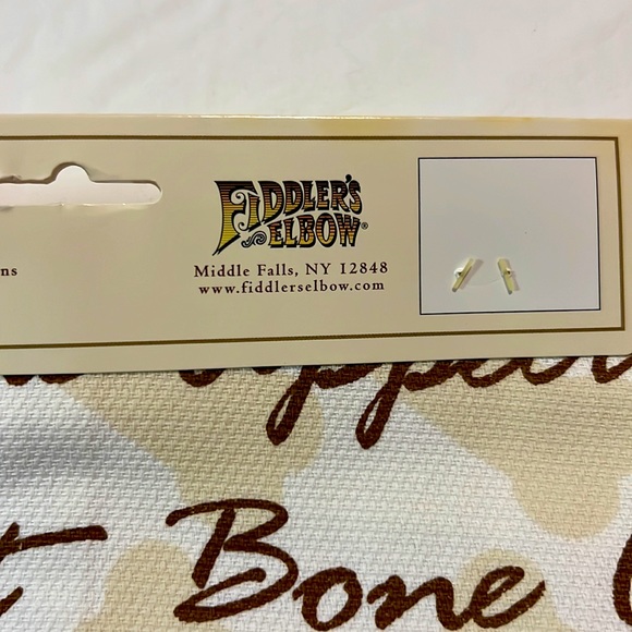 Fiddler's Elbow Kitchen Towel Boxer Puppy Bone Appetit Silk Screen - Picture 7 of 9